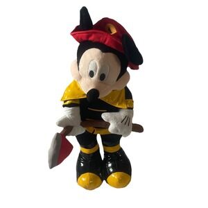 Disney Mickey Mouse‎ 24" Plush Large Fireman Firefighter Axe Stuffed Animal